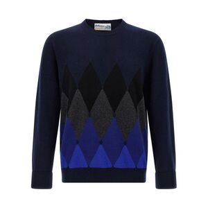 Ballantyne Men Argyle Pattern Sweater